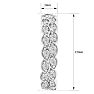 1/2 Carat Diamond Hoop Earrings, 1/2 Inch. New Pretty Style! Image-4