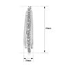 HUGE 1/2 Carat Diamond Hoop Earrings, 1 1/2 Inches. Brand New Style Image-4