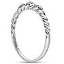 Dainty Diamond Band In Sterling Silver Image-2