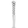 Dainty Diamond Band In Sterling Silver Image-4