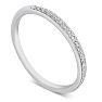 0.07 Carat Dainty Diamond Band In Sterling Silver Image-2