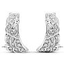 1/4 Carat Diamond Angel Wings Earrings In Sterling Silver Image-2