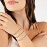 4 Carat Diamond Bolo Bracelet In 14 Karat White Gold, Adjustable 6-9 inches Image-3