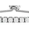 4 Carat Diamond Bolo Bracelet In 14 Karat White Gold, Adjustable 6-9 inches Image-4