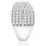 1 Carat Rose Cut Rose Cut Diamond Swirl Cocktail Ring. Amazing New Diamond Ring Style Everyone Will LOVE! Image-3