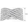 1 Carat Rose Cut Rose Cut Diamond Swirl Cocktail Ring. Amazing New Diamond Ring Style Everyone Will LOVE! Image-5