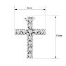 1/10 Carat Diamond Cross Necklace With Free Chain, 18 Inches.  Brand New Diamond Cross! Image-4