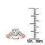 1 1/4 Carat Vintage Diamond Engagement Ring In 14 Karat Rose Gold Image-5