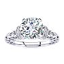 1 1/4 Carat Vintage Diamond Engagement Ring In 14 Karat White Gold Image-1