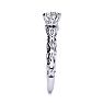 1 1/4 Carat Vintage Diamond Engagement Ring In 14 Karat White Gold Image-4