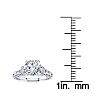 1 1/4 Carat Vintage Diamond Engagement Ring In 14 Karat White Gold Image-5