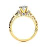 1 1/4 Carat Vintage Diamond Engagement Ring In 14 Karat Yellow Gold Image-3