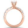 3 1/5 Carat Marquise Diamond Engagement Ring In 14K Rose Gold Image-4