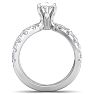 3 1/5 Carat Marquise Diamond Engagement Ring In 14K White Gold Image-4