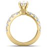 3 1/5 Carat Marquise Diamond Engagement Ring In 14K Yellow Gold Image-4
