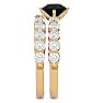 2 1/2 Carat Black Moissanite Bridal Set In 14 Karat Yellow Gold Image-4