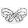 Nearly 1/2 Carat Diamond Bow Cocktail Ring. Wonder High Off The Finger Style With Amazing Fiery Diamonds! Image-1