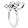 Nearly 1/2 Carat Diamond Bow Cocktail Ring. Wonder High Off The Finger Style With Amazing Fiery Diamonds! Image-2