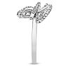 Nearly 1/2 Carat Diamond Bow Cocktail Ring. Wonder High Off The Finger Style With Amazing Fiery Diamonds! Image-4