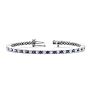 6 Carat Mystic Topaz And Diamond Tennis Bracelet In 14 Karat White Gold, 9 Inches Image-1