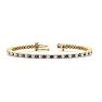 6 Carat Mystic Topaz And Diamond Tennis Bracelet In 14 Karat Yellow Gold, 9 Inches Image-1