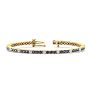 6 Carat Mystic Topaz And Diamond Alternating Tennis Bracelet In 14 Karat Yellow Gold, 8 1/2 Inches Image-1