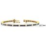 6 Carat Mystic Topaz And Diamond Alternating Tennis Bracelet In 14 Karat Yellow Gold, 8 1/2 Inches Image-5