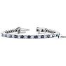 10 1/3 Carat Mystic Topaz and Diamond Tennis Bracelet In 14 Karat White Gold, 7 Inches Image-5