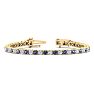 8 3/4 Carat Mystic Topaz and Diamond Tennis Bracelet In 14 Karat Yellow Gold, 6 Inches Image-1
