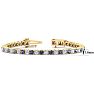 12 Carat Mystic Topaz and Diamond Tennis Bracelet In 14 Karat Yellow Gold, 8 Inches Image-5