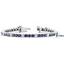12 1/2 Carat Mystic Topaz and Diamond Alternating Tennis Bracelet In 14 Karat White Gold, 8 Inches Image-5