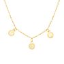 14 Karat Yellow Gold Dangling Mom Necklace, 18 Inches Image-1