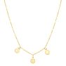 14 Karat Yellow Gold Dangling Mom Necklace, 18 Inches Image-2