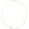 14 Karat Yellow and Rose Gold Love Necklace, 18 Inches Image-2