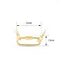 14 Karat Yellow Gold Caribiner Paperclip Chain Necklace, 18 Inches Image-3