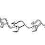 Diamond Accent Kangaroo Adjustable Bolo Bracelet In Platinum Overlay, 7-10 Inches Image-2