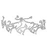 Diamond Accent Cat Adjustable Bolo Bracelet In Platinum Overlay, 7-10 Inches Image-1