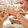 Diamond Accent Cat Adjustable Bolo Bracelet In Platinum Overlay, 7-10 Inches Image-5