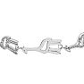 Diamond Accent Giraffe Adjustable Bolo Bracelet In Platinum Overlay, 7-10 Inches Image-2