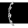 Diamond Accent Giraffe Adjustable Bolo Bracelet In Platinum Overlay, 7-10 Inches Image-4