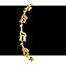 Diamond Accent Giraffe Adjustable Bolo Bracelet In Yellow Gold Overlay, 7-10 Inches Image-4