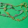 Diamond Accent Giraffe Adjustable Bolo Bracelet In Yellow Gold Overlay, 7-10 Inches Image-5
