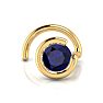0.02ct 1.5mm Sapphire Nose Ring In 14K Yellow Gold Image-4