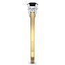 1 Carat Black Diamond Three Diamond Ring In 14 Karat Yellow Gold Image-4