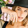 2 Carat Blue Diamond Three Diamond Ring In 14 Karat White Gold Image-7