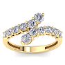 1ct Journey Style Right Hand Diamond Ring in 14k Yellow Gold Image-1