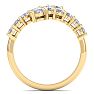 1ct Journey Style Right Hand Diamond Ring in 14k Yellow Gold Image-3