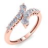 Stunning 1/2ct Journey Diamond Band in 14K Rose Gold Image-2