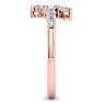 Stunning 1/2ct Journey Diamond Band in 14K Rose Gold Image-4