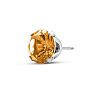 3 Carat Citrine Earrings In Sterling Silver, 8MM Image-3